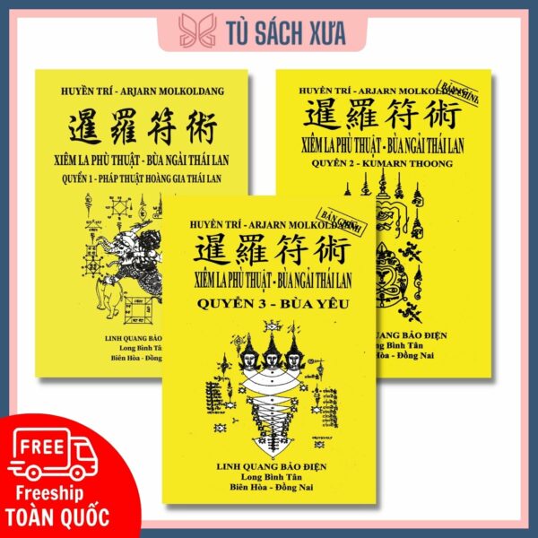 Bộ 3 sách bùa ngải Thái Lan